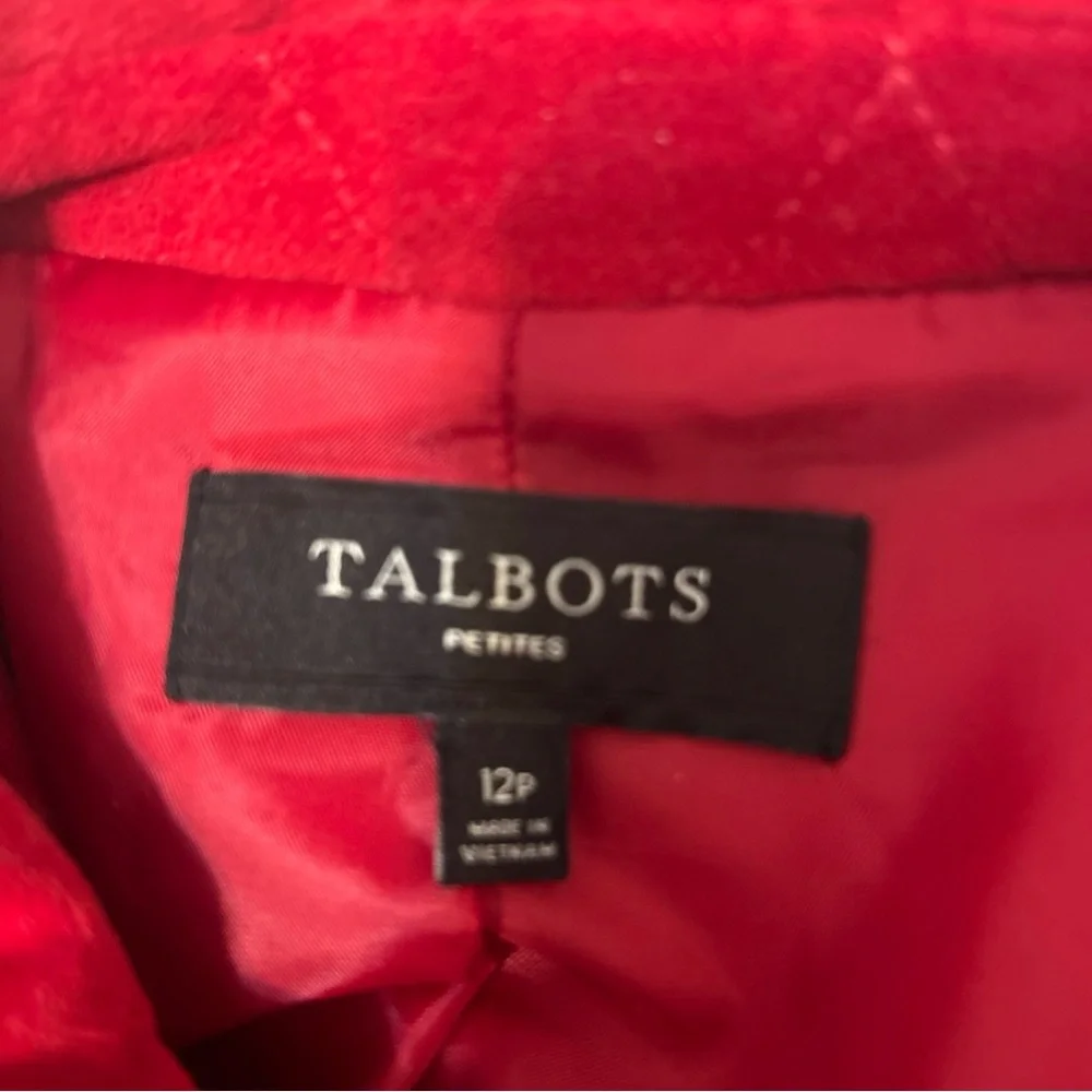 Talbots Red Teddy Jacket - Picture 7 of 8